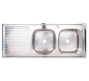 Lavaplatos sobreponer gris 15x50x120 cm