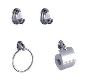 Set accesorios baño Congo cromo 4 piezas