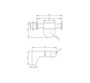 Percha doble Dessin Stretto