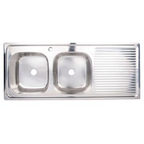 Lavaplatos sobreponer gris 120x50x15 cm