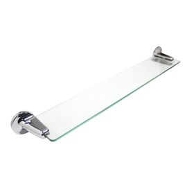 Repisa cristal Toscana cromo 50 cm