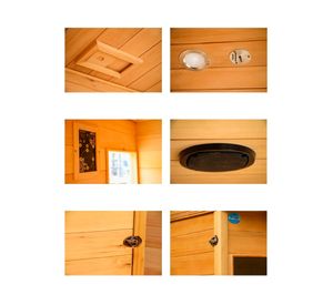 Sauna infrarojo 4 personas Tofino madera