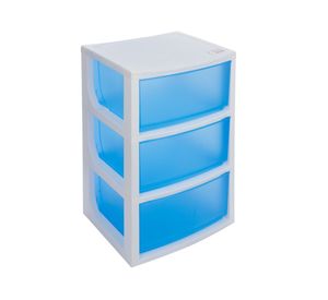 Mueble organizador 3 cajones azul Wenco