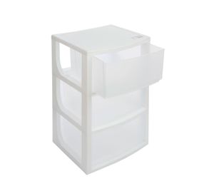 Mueble organizador 3 cajones blanco Wenco