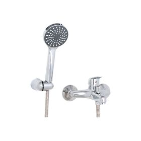 Combinación tina ducha Crono cromado Tebisa