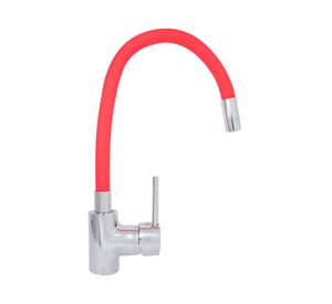 Monomando lavaplatos Manu rojo/cromo Vessanti