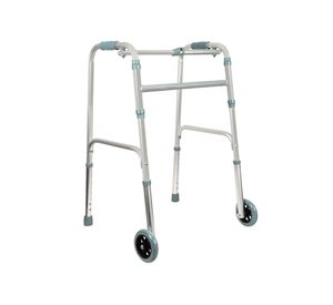 Andador con ruedas cromo Maxcare