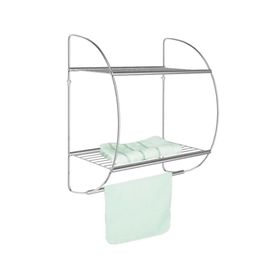 Toallero pared Redondeado cromo 42.5 cm