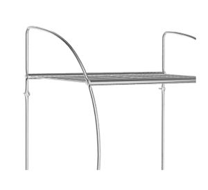 Toallero pared Redondeado cromo 42.5 cm