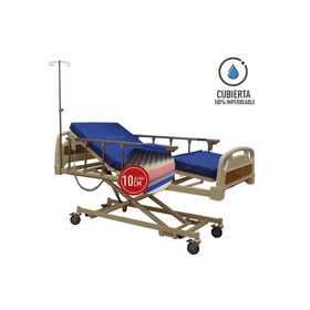Catre clínico eléctrico 3 posiciones + colchón impermeable Glomed