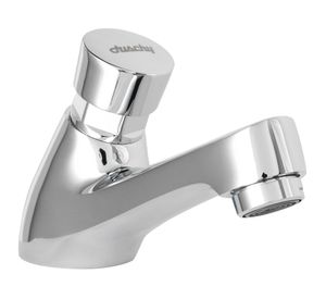 Monomando lavamanos temporizador gris Duschy