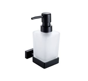 Dispensador jabón Atlas negro mate Klipen