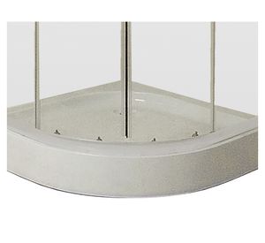 Cabina redonda perfil cromado 210x90x90 cm