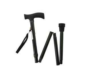 Bastón plegable 83-93 cm negro Maxcare