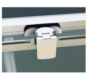 Mampara Light perfil cromado 190x160x3.5 cm