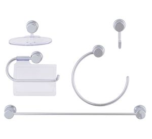 Set accesorios baño cromo 5 piezas