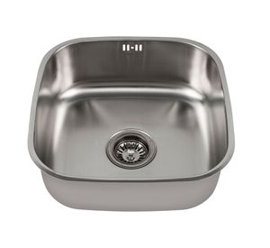 Lavaplatos bajo encimera 42.5x42.5 cm plateado Briggs