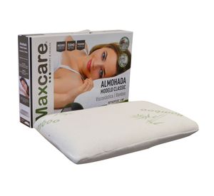 Almohada viscoelástica 40x63 cm clásica bamboo Maxcare