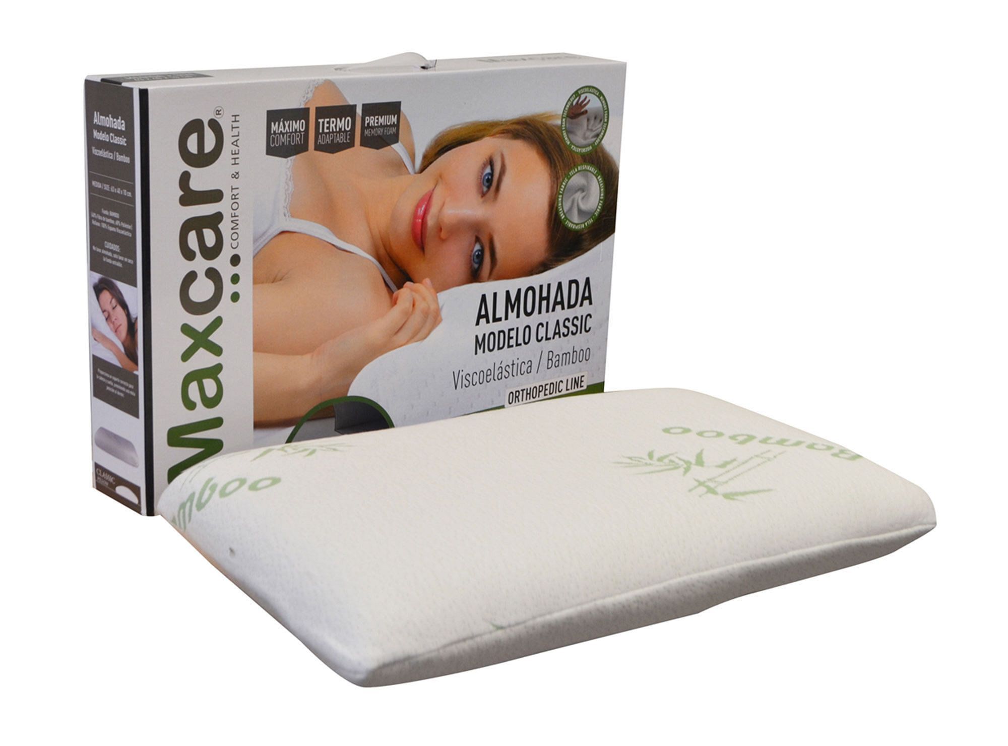 BS Almohada viscoelástica 40x63 cm clásica bamboo Maxcare