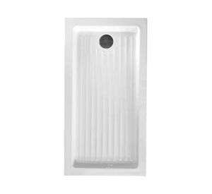 Receptáculo acrílico con registro desagüe blanco 14x70x150 cm