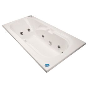 Tina hidromasaje 84x172 cm 6 jets izquierdo Mykonos Norglas