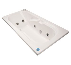 Tina hidromasaje 84x172 cm 6 jets izquierdo Mykonos Norglas