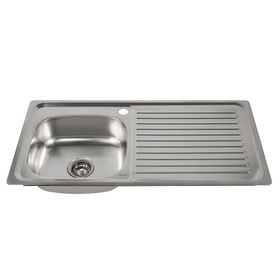 Lavaplatos empotrado derecha 100 cm plateado Briggs