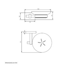 Jabonera Mallorca cromo Briggs