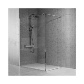 Mampara fija perfil cromado 190x60x3.5 cm