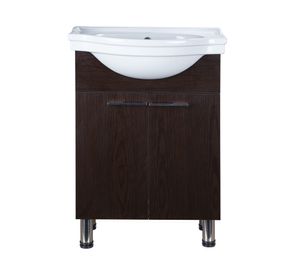 Mueble vanitorio 60 cm Linnea Loza Coigue chocolate Duschy