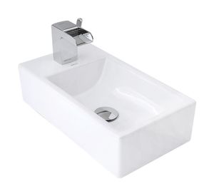 Lavamanos sobreponer 25.6x46.2 cm Aria rectangular Briggs