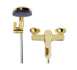 Combinación tina ducha Arona dorado Stretto.