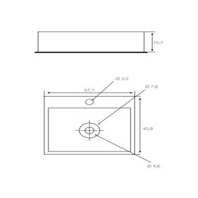 Lavamanos Aria 57 large blanco