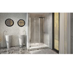 Mampara Plegable perfil cromado 190x80x3.5 cm