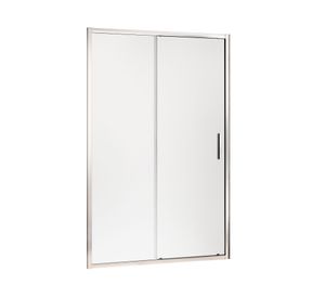 Mampara Frosted perfil cromado 190x160x3.5 cm