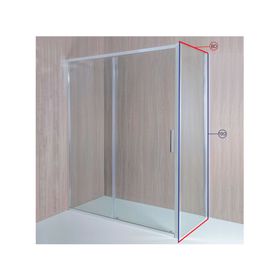 Mampara Side Panel corredera perfil cromado 190x80x3.5 cm