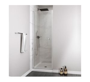 Mampara abatible perfil cromado 190x70x3.5 cm