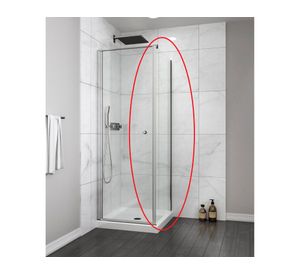 Mampara Side Panel perfil cromado 190x80x3.5 cm