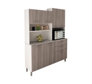 Kit cocina 6 puertas 183x138.9x37.9 cm CZ gris