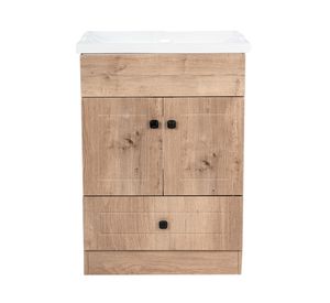 Mueble vanitorio 60 cm b60ph-wood+F-60 nogal