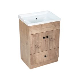 Mueble vanitorio 60 cm b60ph-wood+F-60 nogal