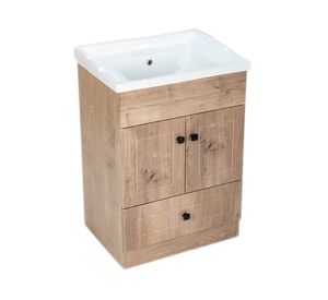 Mueble vanitorio 60 cm b60ph-wood+F-60 nogal