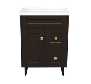 Mueble vanitorio 60 cm BM-Deluxe-N60SKC+F-6 café Domsa