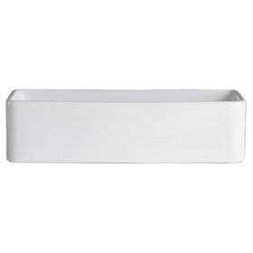 Lavamano sobreponer 47 cm loza blanco