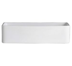 Lavamano sobreponer 47 cm loza blanco