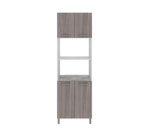 Mueble de cocina 4 puertas 204x63x46.8 cm CZ gris