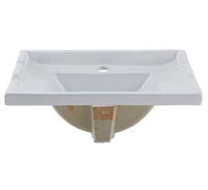 Lavamano 40 cm sobreponer blanco