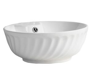 Lavamanos sobreponer 16x41x41 cm blanco