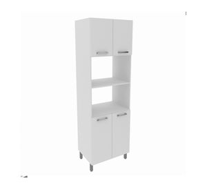 Mueble de cocina 4 puertas 204x63x46.8 cm CZ blanco