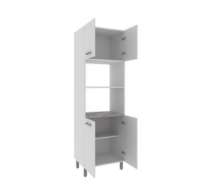 Mueble de cocina 4 puertas 204x63x46.8 cm CZ blanco